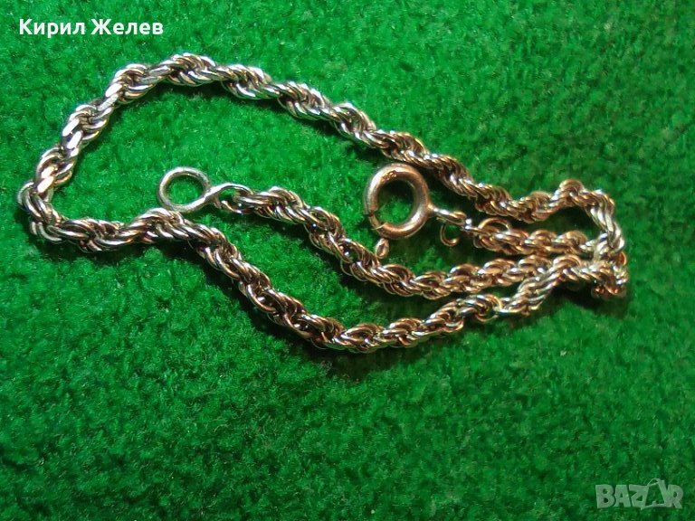 КРАСИВА СРЕБЪРНА ГРИВНА СРЕБРО 925 СПИРАЛОВИДНА ДВОЙНА ВИНТИДЖ АРТ ПЛЕТКА 25630, снимка 1