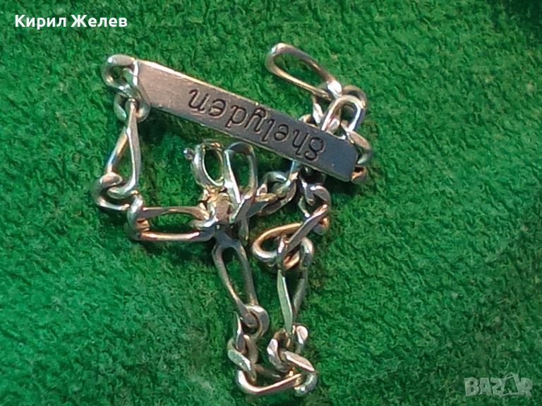 Sheliden AS 11-07-09 РЪЧНО ГРАВИРАНА и ДАТИРАНА СРЕБЪРНА ГРИВНА СРЕБРО 925 АРТ КАРТИЕ ПЛЕТКА 41954, снимка 1