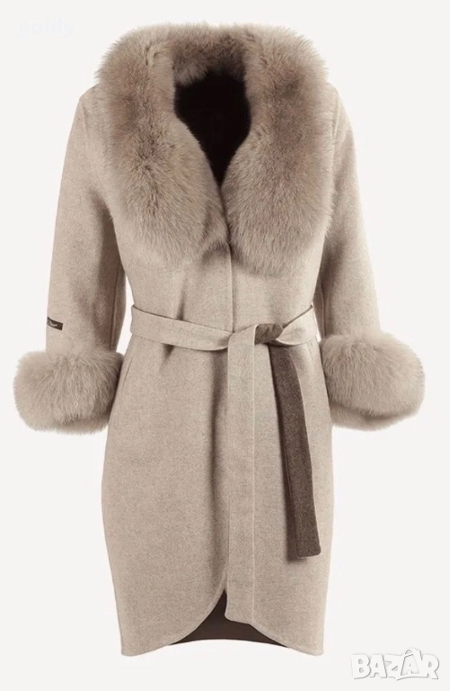 Палто алпака и косъм лисица, снимка 1