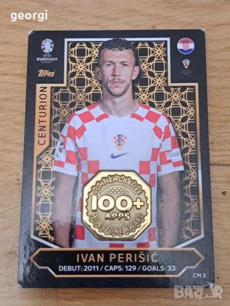 Колекционерска футболна карта на Ivan Perisic Match Attax Euro 2024, снимка 1