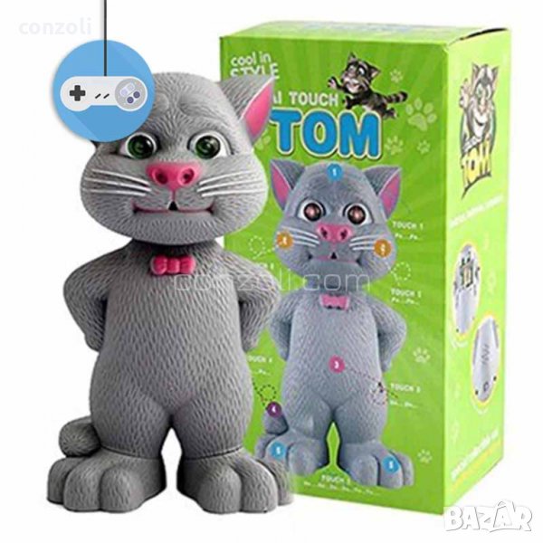 Говорещ Том (my talking Tom ) Интерактивна говореща котка играчка, снимка 1