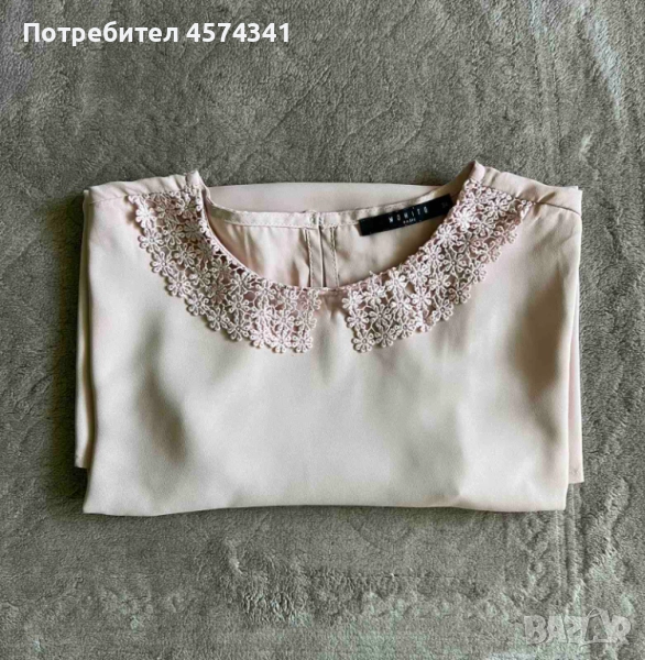 Елегантна блуза Mohito с дантелена яка, снимка 1