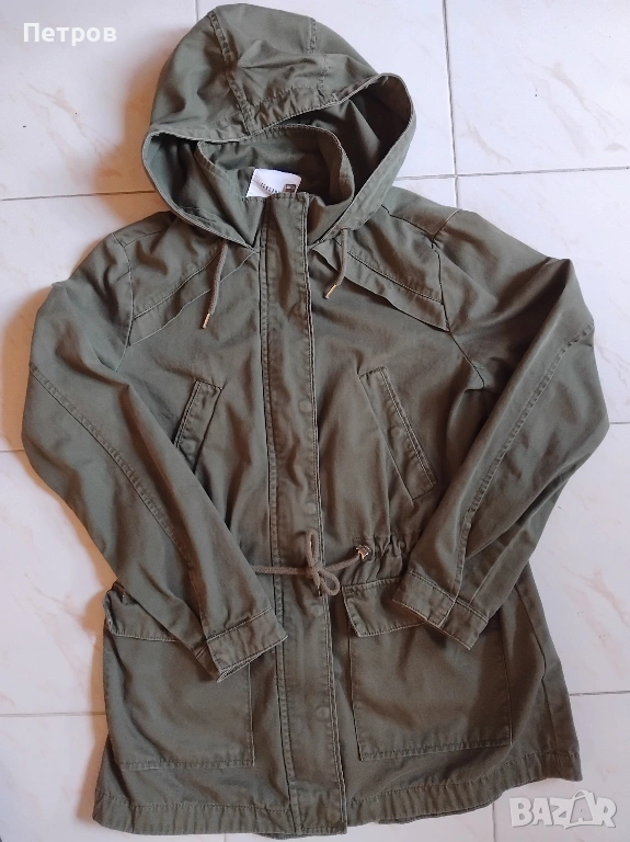 Маслиненозелена парка с качулка Terranova - М, снимка 1