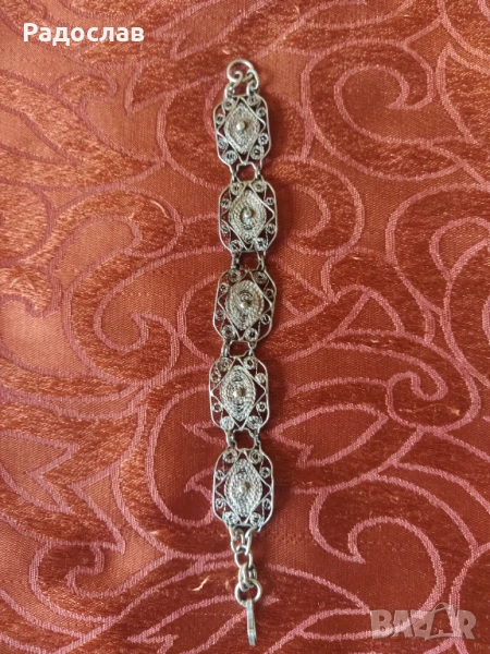 стара сребърна гривна , снимка 1