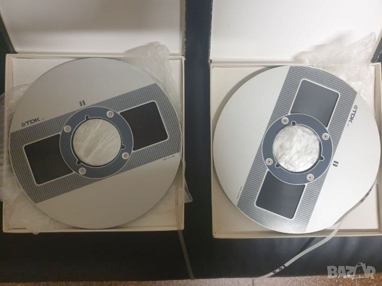 Лот от 2бр метални магнетофонни ролки 26,5см 10,5" TDK Backcoated В много добро състояние. Комплекта, снимка 1