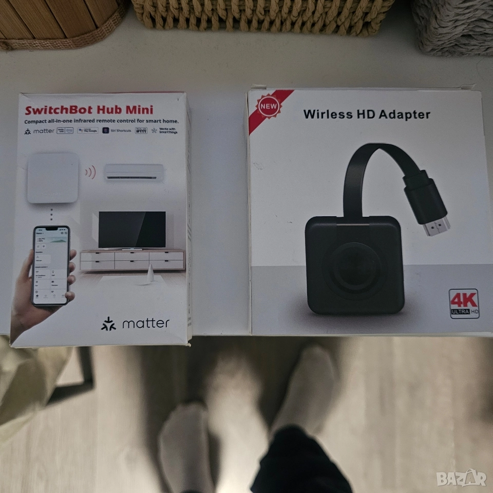 SwitchBot Hub Mini – Компактен смарт хъб и универсално IR дистанционно (Matter Enabled),-2те за 30лв, снимка 1