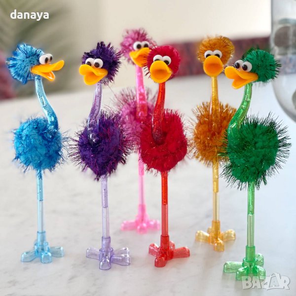 3724 Атрактивен пухкав химикал с форма на кълвач, снимка 1