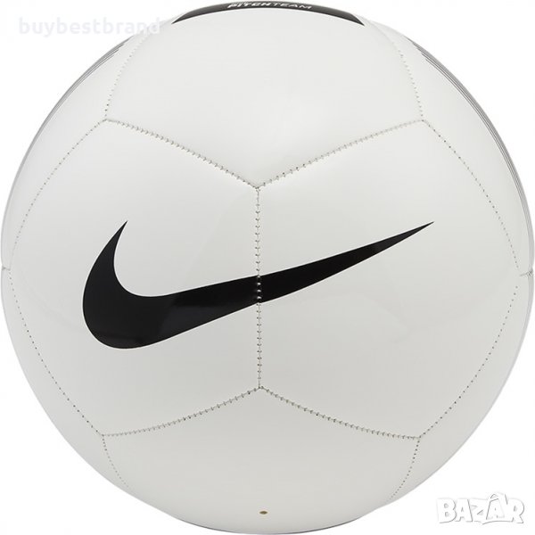 Nike Pitch Team White Оригинална Топка размер 4, снимка 1