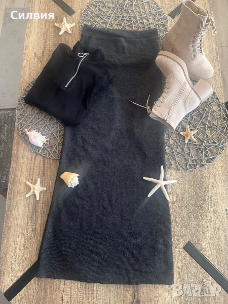 Дълга пола и поло рипс, снимка 1