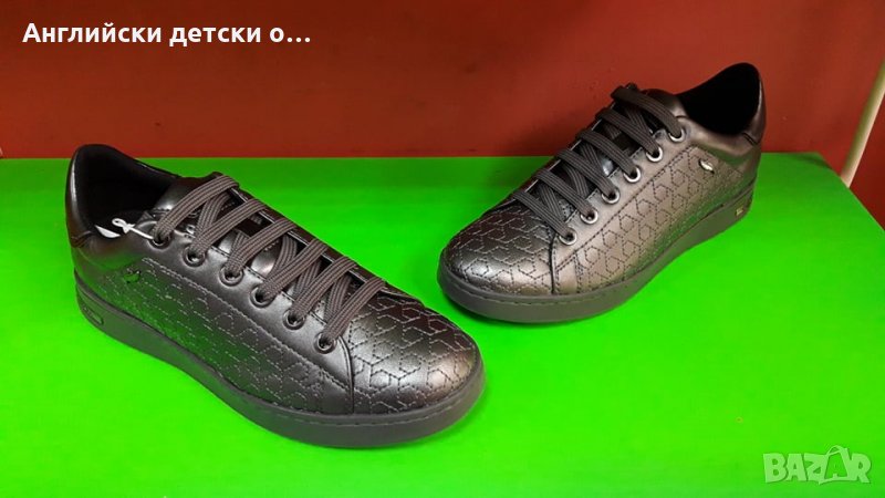 Английски детски кецки естествена кожа-GEOX, снимка 1