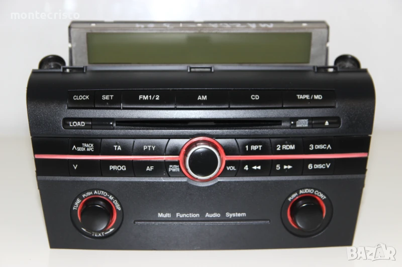 CD RADIO Mazda 3 BK (2003-2009г.) BP4L66950A / BP4L 66 950A / 14789910 касетофон плеър, снимка 1