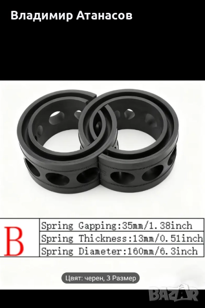 Подложки за пружини между витките, снимка 1