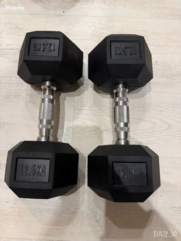 Хексаконални дъмбели 2 х 12,5, снимка 1