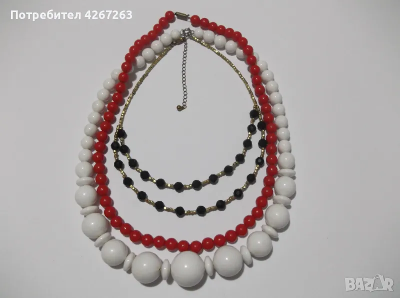 Лот от 3 колиета, ретро огърлици, гердани. Цената е за целия лот., снимка 1