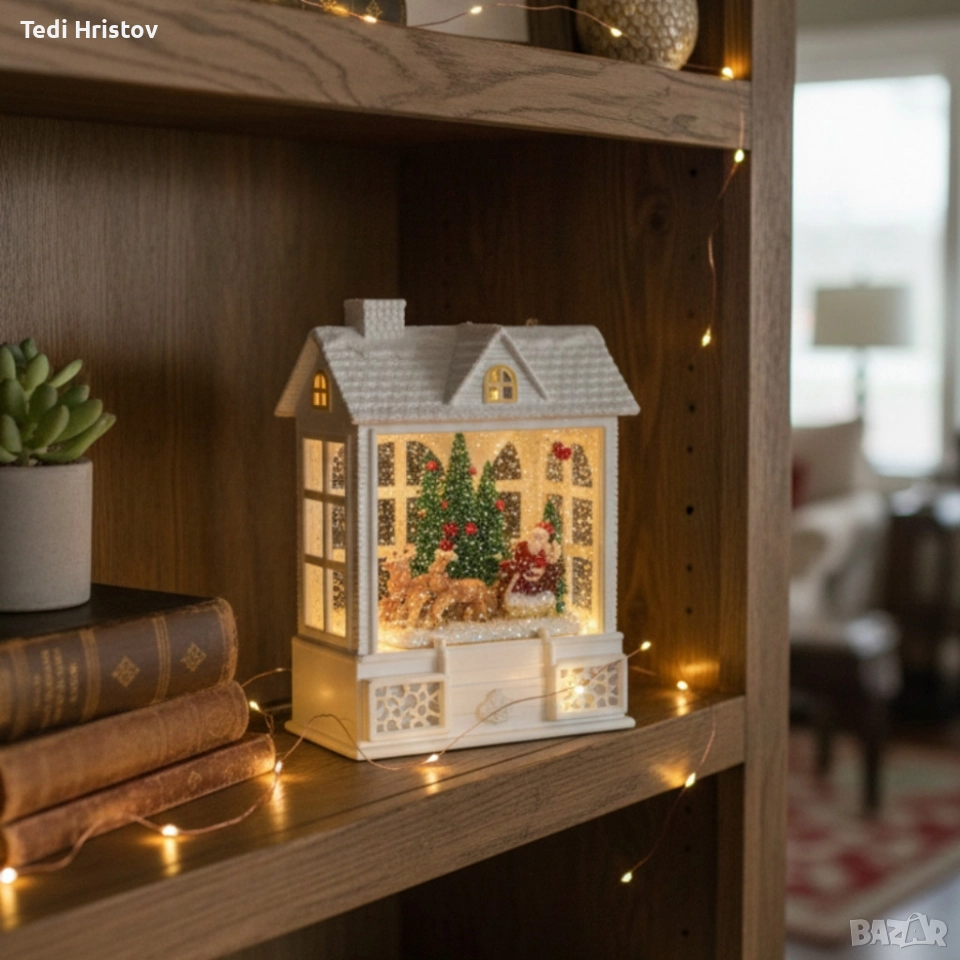 Коледна къщичка с led осветление, снимка 1