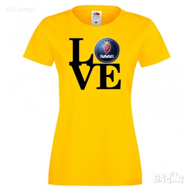 Дамска тениска Saab LOVE, снимка 1