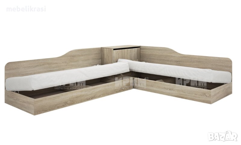 Ъглови легла Сити 2001 с ракла, снимка 1