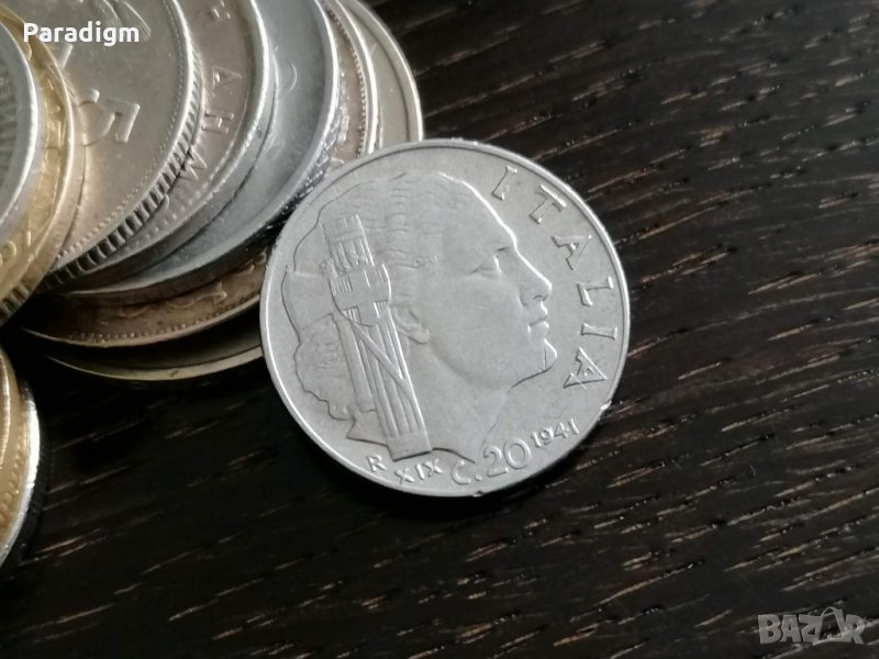 Монета - Италия - 20 чентесими | 1941г., снимка 1