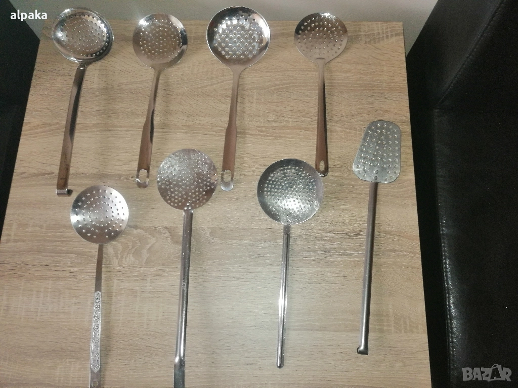 Продавам решетъчни лъжици, неръждаеми, алпака, снимка 1