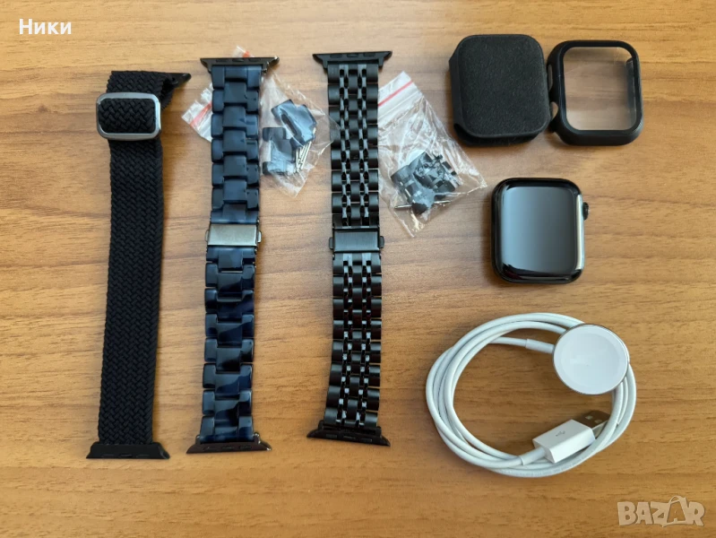 Apple Watch 5 Stainless Steel Space Black LTE+GPS - 44mm. WR 50m., снимка 1