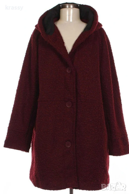 НОВО голямо страхотно дамско палто с качулка (размер 3ХЛ), снимка 1