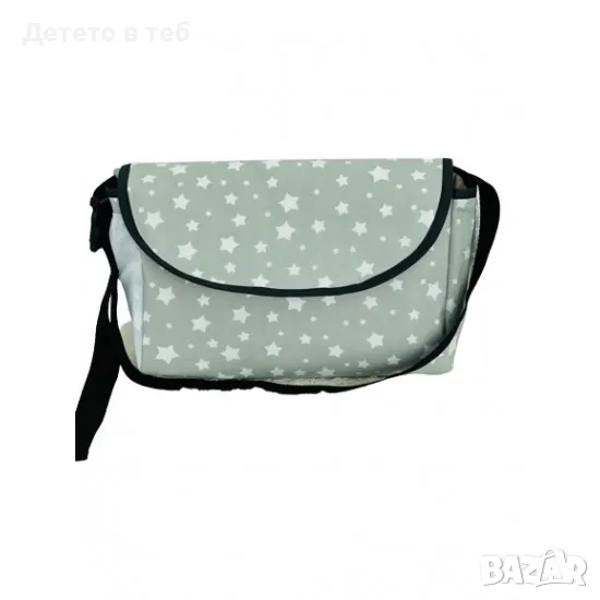 Чанта за бебешка количка сиви звезди, снимка 1