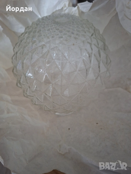 стъклен абажур за баня , снимка 1