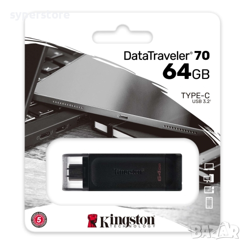 USB Fash Memory 64GB Type C USB3.2 Kingston DT70 флаш памет, снимка 1
