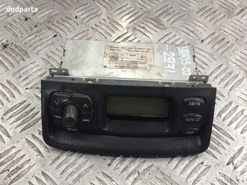 Панел Aудио система Toyota Yaris,2003г., снимка 1
