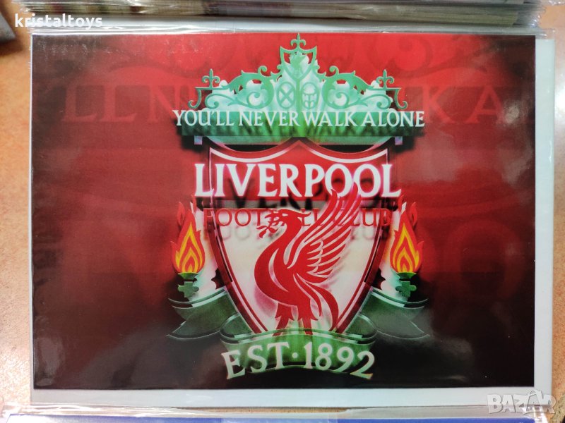 Детски картички с картинки на отбори - Ливърпул, Барселона, Ювентус, Челси, снимка 1