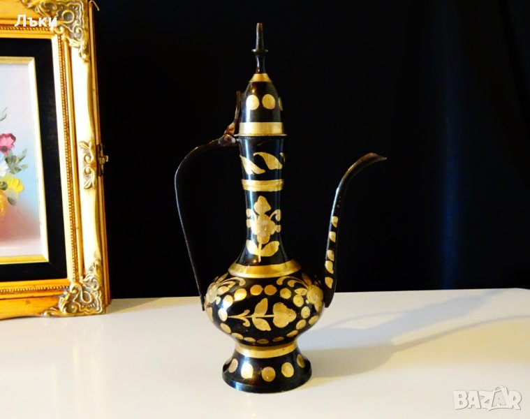 Бронзова кана,позлата., снимка 1