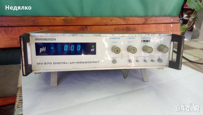  Стар уред за измерване на pH DDR 1982г, снимка 1