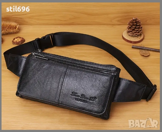Чанта за През рамо или Кръста от Истинска Кожа НОВО., снимка 1