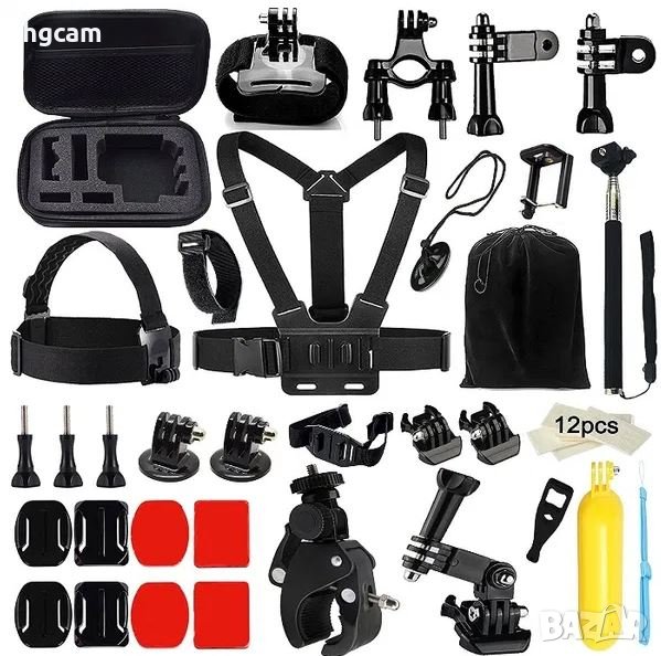 Промопакет №2075 аксесоари за екшън камери GoPro 1/2/3/4/5/6 и аналози, снимка 1