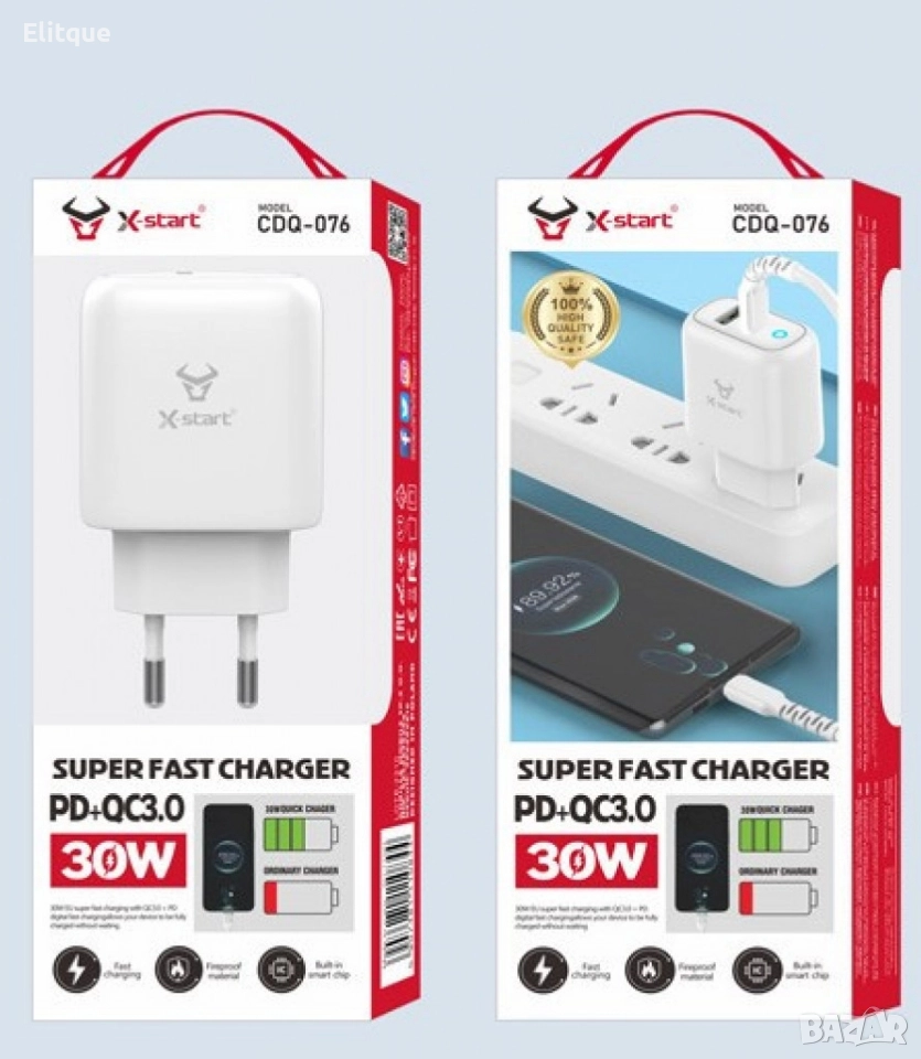 Супер бързо двойно зарядно устройство, снимка 1