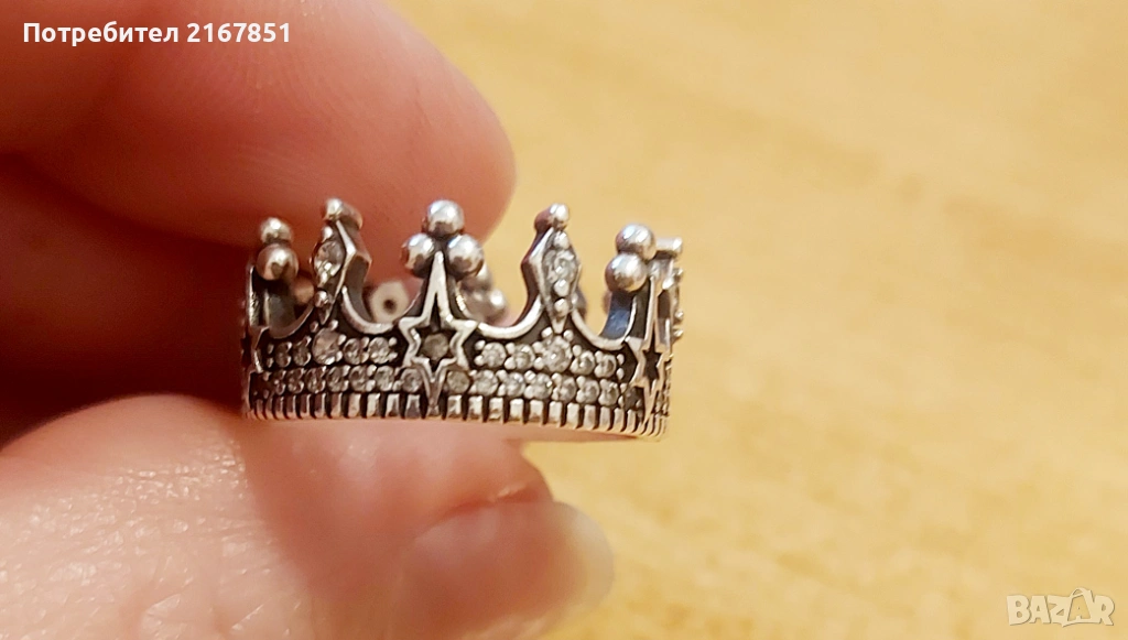 Дамски сребърен пръстен, снимка 1