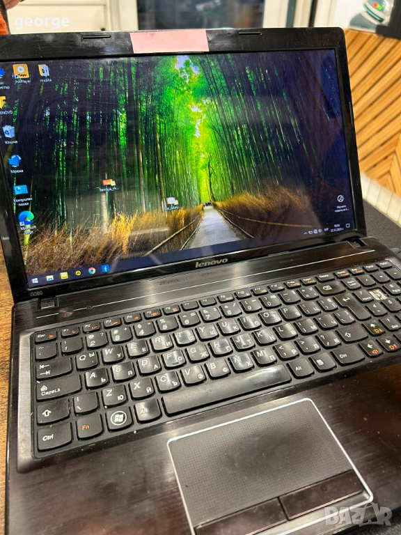 Лаптоп Lenovo G580 с чанта и зарядно, снимка 1