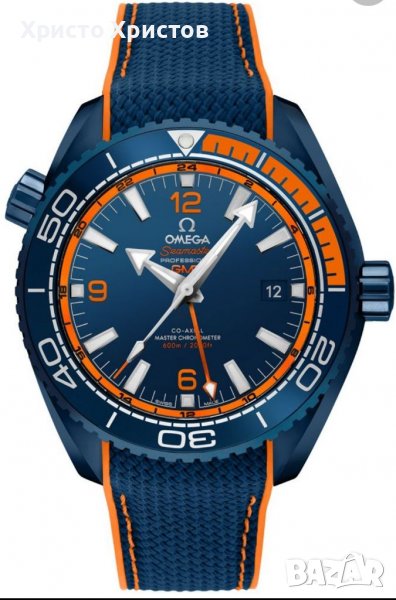 Мъжки механичен луксозен часовник Omega Seamaster Planet Ocean BIG BLUE , снимка 1