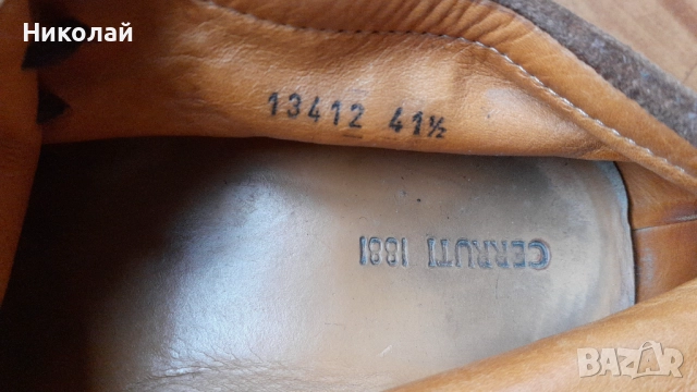 Мъжки кожени обувки мокасини Cerruti 1881, снимка 3 - Мокасини - 52595979