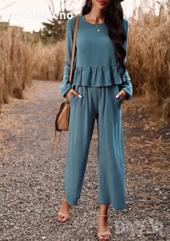 Темпераментен дамски ежедневен комплект от две части, 4цвята,, снимка 15 - Комплекти - 43824097