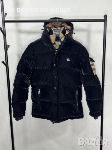 Burberry Мъжко Черно Зимно Яке С Качулка Бърбъри Код V.B.82