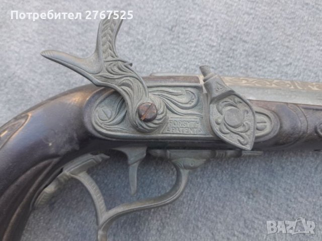 Стара Реплика Капсулен пистолет декор Forsyth Patent, снимка 2 - Други ценни предмети - 40350907