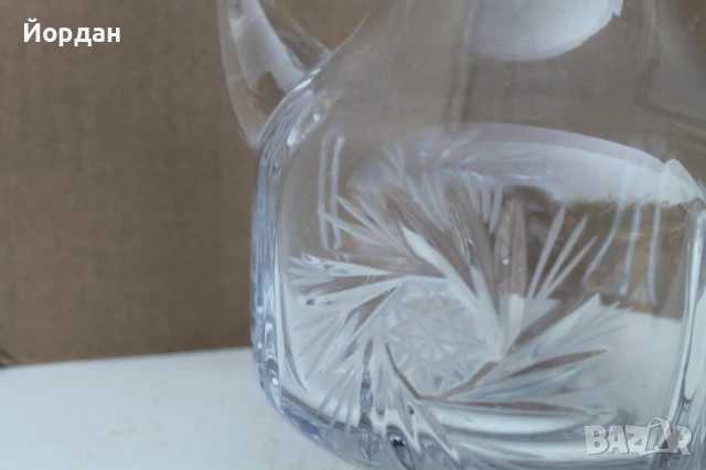 Немска кристална кана за вино , снимка 3 - Вази - 50606862