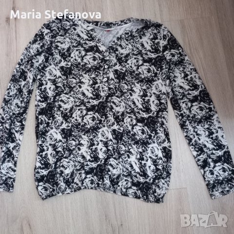 Блуза на рози Street One , снимка 1 - Блузи с дълъг ръкав и пуловери - 35644076