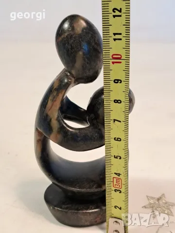 каменна статуетка майка с дете 8/3, снимка 6 - Статуетки - 50410292