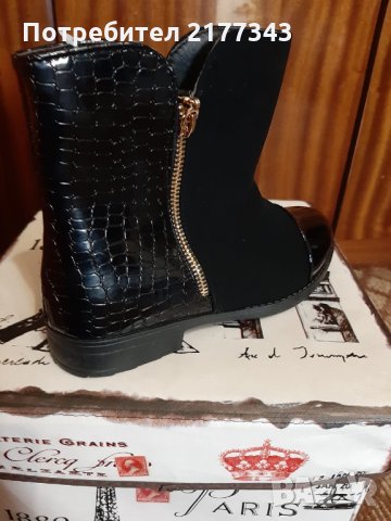Черни Дамски Зимни Боти Обувки Артикул №047, снимка 5 - Дамски боти - 30869336