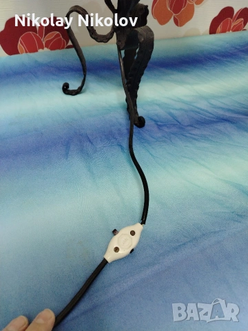 настолна лампа от ковано желязо , снимка 7 - Настолни лампи - 53144224