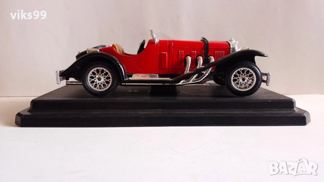 Bburago Mercedes Benz SSK 1928 - Made in Italy 1:24, снимка 5 - Колекции - 52389659