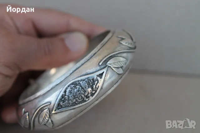 Дамска сребърна гривна, снимка 6 - Гривни - 50099486