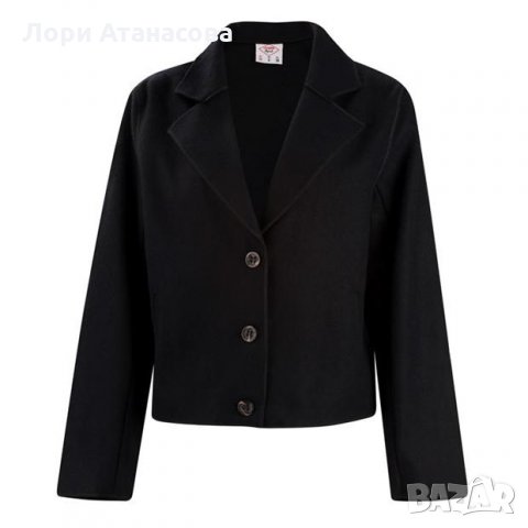 Дамско спортно-елегантно късо сако*палто  Wool Blend Jacket Ladies, снимка 6 - Якета - 27717521